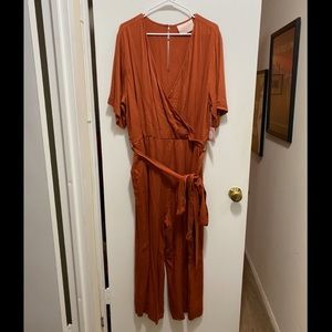 NWT ban.do rust orange jumpsuit